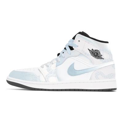 Air Jordan 1 Устойчивые к истиранию Устойчивые к истиранию Средние винтажные баскетбольные кроссовки Унисекс Белый Синий DQ8426-001(Команда778-)