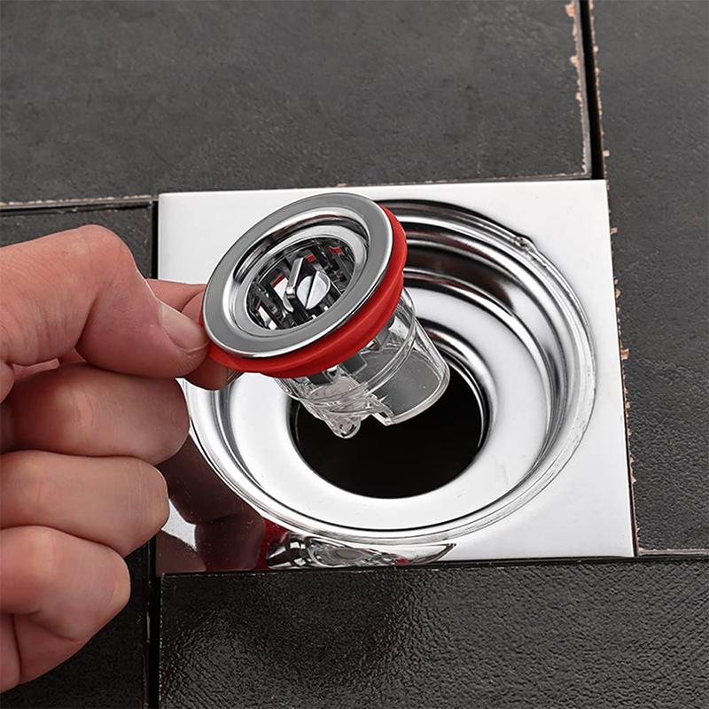 Odor Proof Floor Drain Core Silicone Shower Floor Drain Plug Insect Proof Odor Proof Hairpin Plug Kitchen Bathroom Toilet Sewer