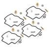 4 Комплекта для ремонта карбюратора Капитальный ремонт Карбюратор Запчасти для переборки Подходят для Yamaha YZF600R 1997?2007