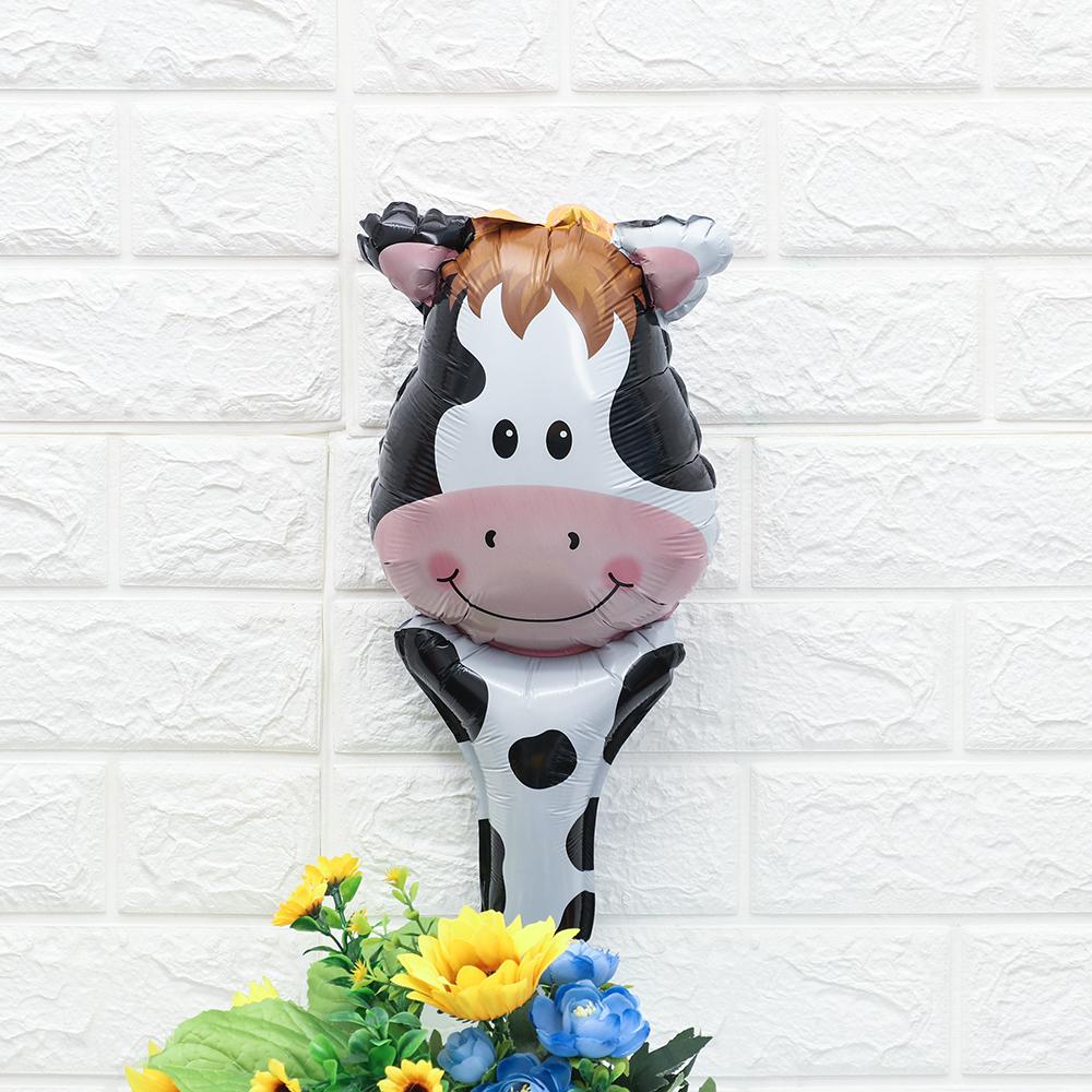 Товары Сафари Джунгли Голова животного Тигр Лев Обезьяна Жираф Корова Фольгированный шар Детские надувные игрушки