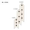 Generic Closet Folding Door Center Hinge, MDV403-nkg, Set of 3, Metal, Includes 24 Mounting Screws