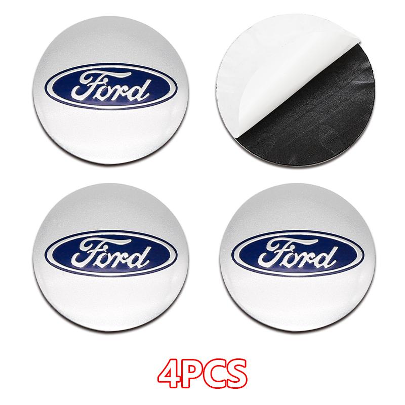 4Pcs 56 60 65mm ABS Wheel Center Hub Cap Badge For Ford Focus Fiesta Ranger Mondeo Kuga Mustang Auto Exterior Tuning Accessory
