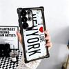 Retro Vintage License Plate Soft Phone Case For Samsung Galaxy S26 Ultra S25 Edge S24 FE S23 Plus S22 S21 + S20 Plating Anti-Fal