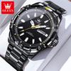 OLEVS 5560 Luxury Brand Men's Quartz Watches Calendar Week Waterproof Luminous Stainless Steel Dress Business Wristwatch for Man