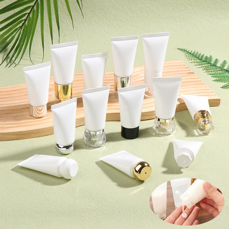 Белый 30 г косметический мягкий тюбик лосьон для рук крем шампунь жидкий контейнер тюбик пустой флакон портативный дорожный флакон для шампуня