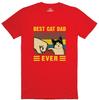 Best Cat Dad Funny Unisexs T Shirt Regular Fit Cotton Tee