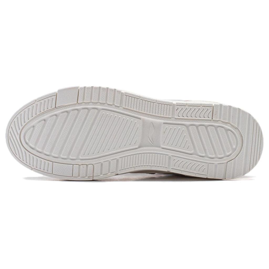 Li Ning Common 80s Повседневные Универсальные Удобные Нескользящие Амортизирующие Низкие Кроссовки Для Скейтбординга Женские Кроссовки Серые Белые AGCU008-2