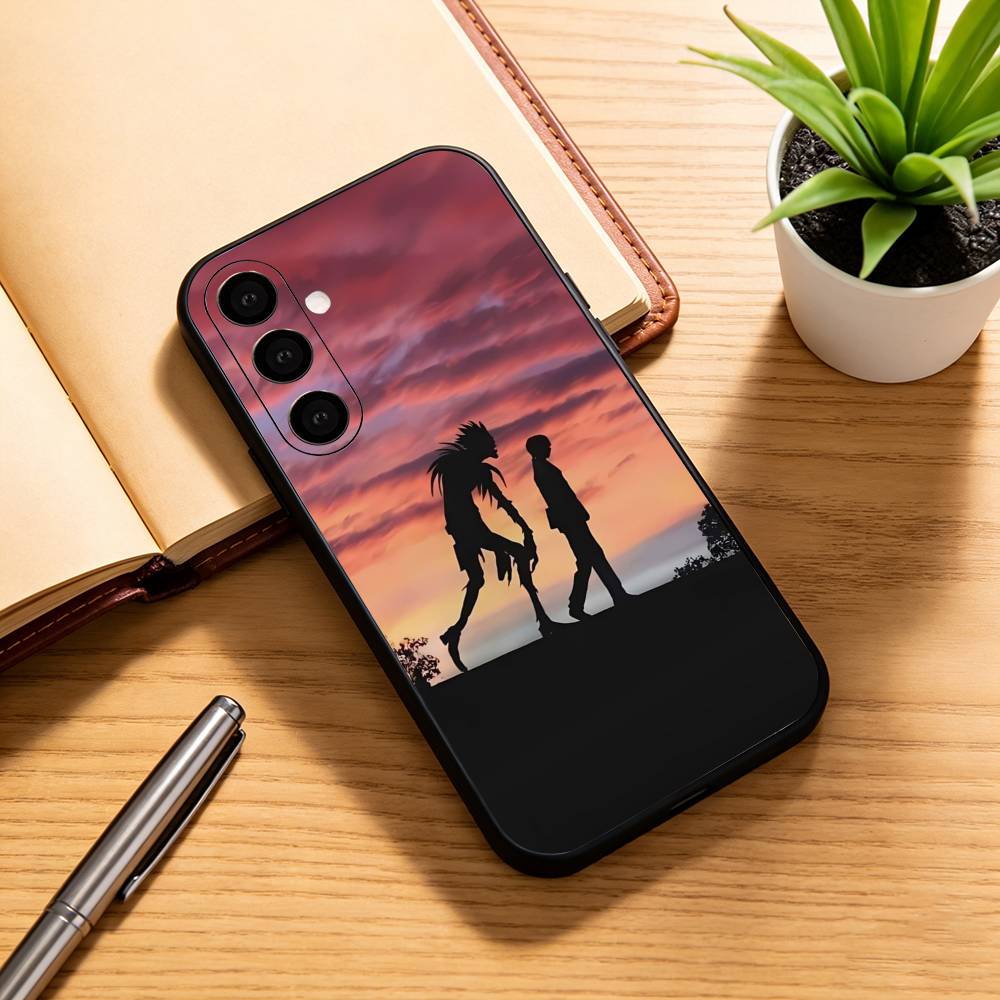 Тетрадь смерти Кира Ягами Темный Аниме Чехол для телефона для Samsung Galaxy A73,A72,A71,A70,A53,A52,A51,Мягкий силиконовый Черный чехол