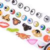 Children Birthday Gifts Cartoon Animal Eyes / Nose / Mouth Stickers Educational Toys Glue Stickers