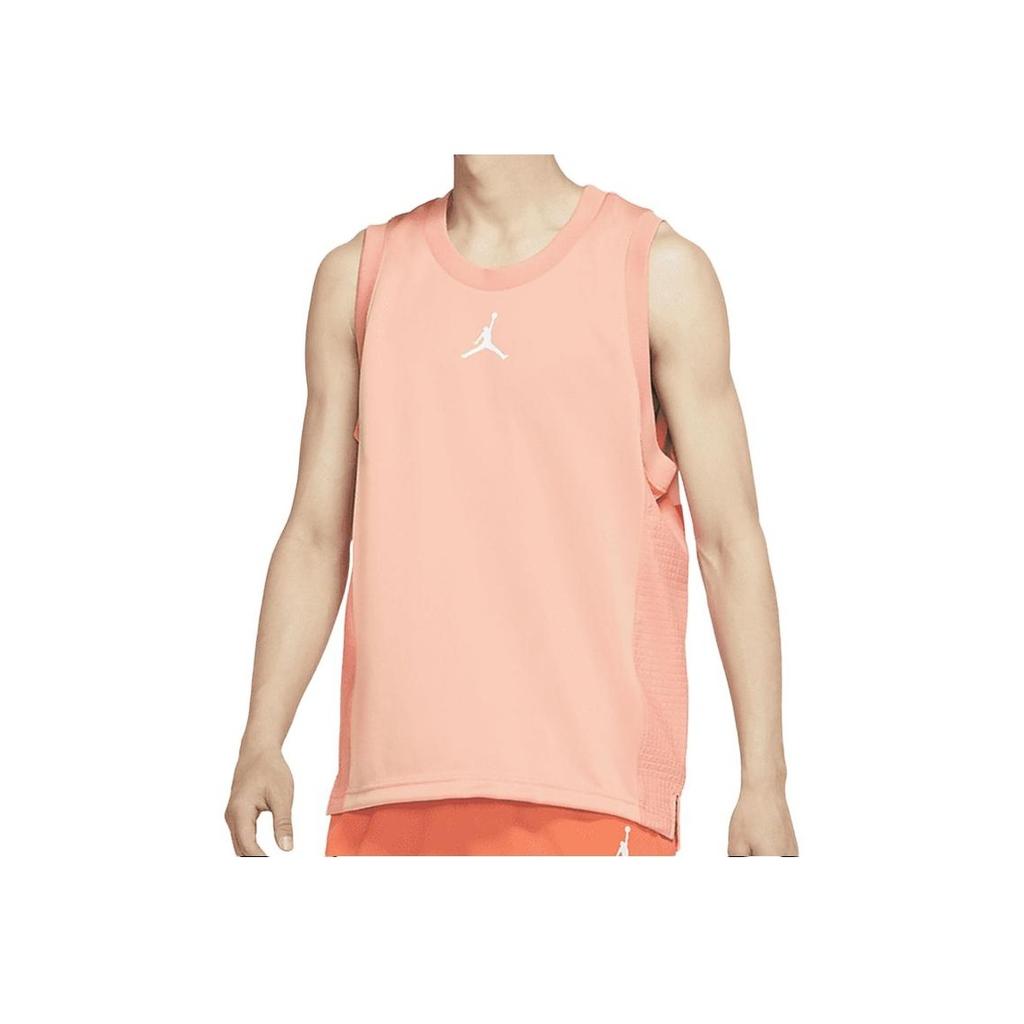 Jordan Patched Logo Crew Neck Sleeveless Vest Men Tops Orange CZ4742-808