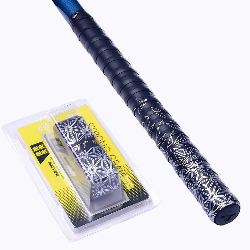 1 шт., красочная градиентная лента для бадминтонной ракетки, утолщенный противоскользящий ремень для удочки