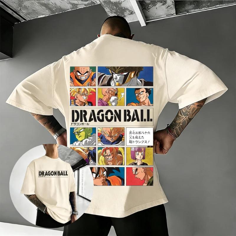 Dragon Ball Anime Graphic Tee Oversized Tshirt Men Women Cotton Vintage Goku Vegeta Print Summer 2026 Streetwear Casual Tops Y2k