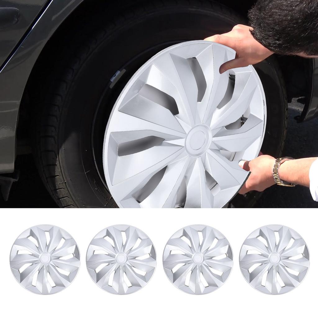 4PCS 14 Inch Wheel Hub Caps Replacement for Citroen AX Universal R14 Wheel Rim Cover