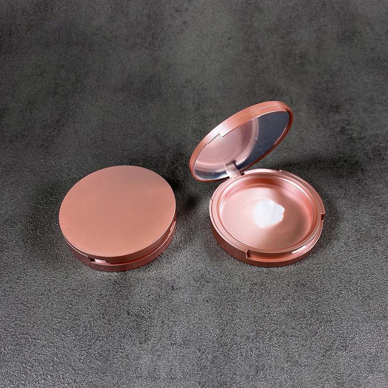 Rouge Box Портативный пустой компактный контейнер для пудры Упаковка для макияжа Высокая легкая пудра Компактная коробка для румян «сделай сам» с зеркалом