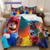 Super Mario Bros Adventure Set Threepiece Set 1 Duvet Cover 2 Pillowcase Without Core Christmas Birthday Gift Bedding Set
