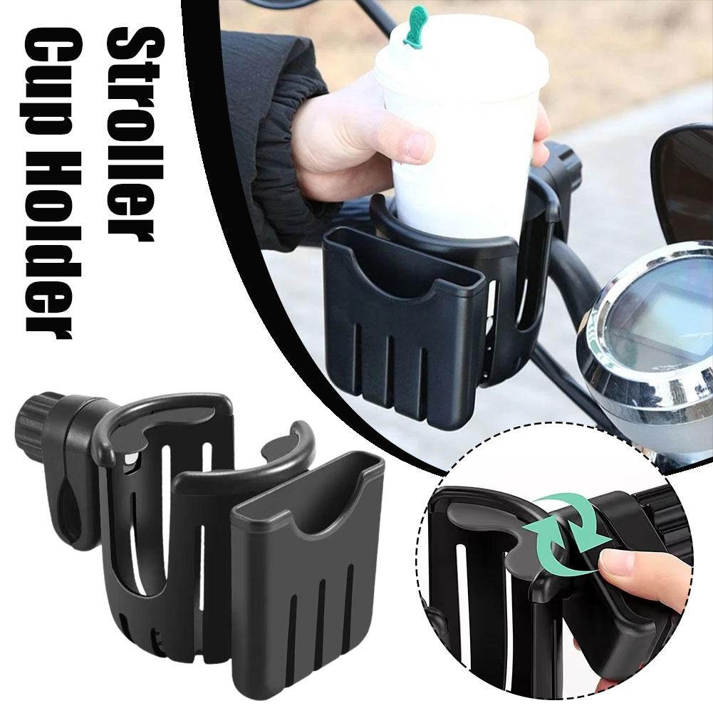 Motorcycle Phone Water Cup Holder 360° Rotatable Motorcycle Scooter Capacity Large Stroller Mount Accessories Handl Y9t8