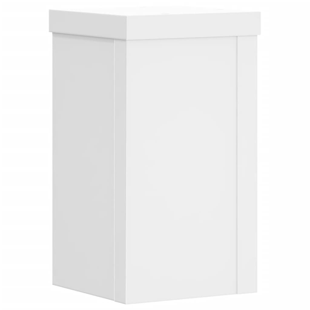 Vidaxl Podstawki Pod Doniczki, 2 Szt., Białe, 10X10X18 Cm