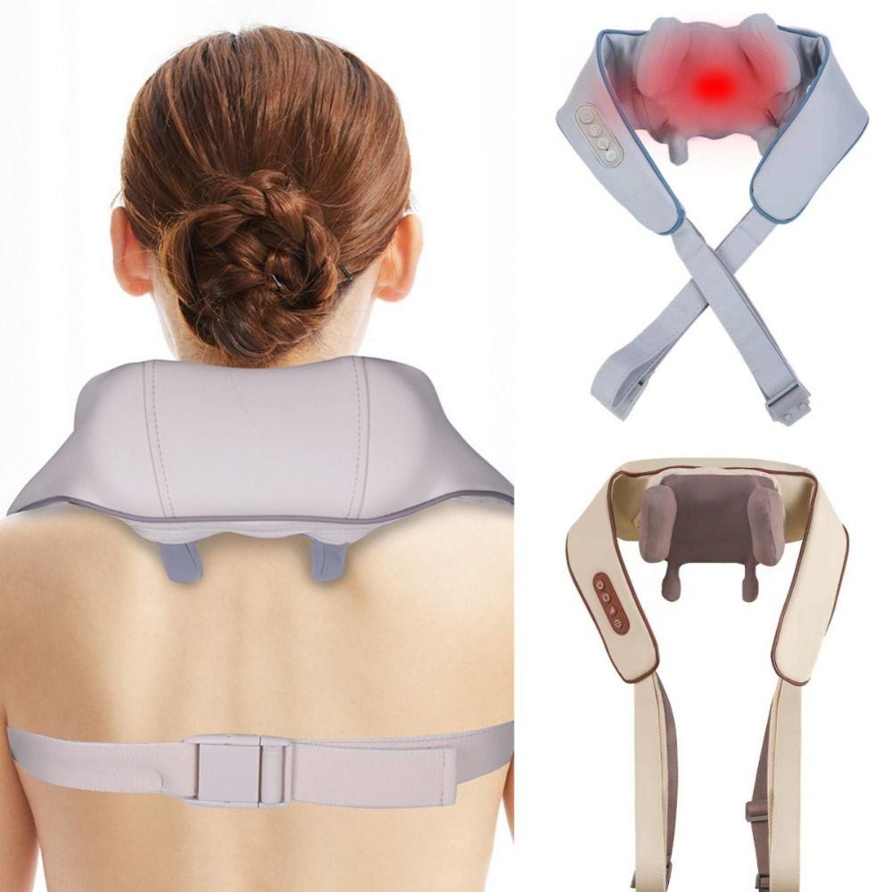 Портативный массажер для шеи и плеч, электрический разминающий массажный платок, беспроводная массажная подушка, фитнес