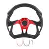 320mm12.5in Sport Steering Wheel PVC Leather Stitches with Horn Button Universal Car Modified Parts