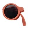 Candy Colored Children's Sunglasses Foldable Design Round Frame Sunglasses  For Girls