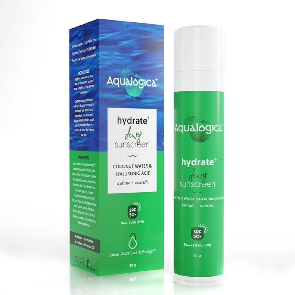 Aqualogica Hydrate+ Dewy Солнцезащитный крем SPF 50 PA+++ 50 г
