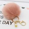 Роскошный брелок-шарм с помпоном из кроличьего меха для мобильного телефона и автомобильный брелок