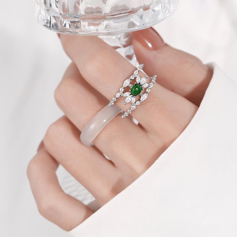 Кольцо из натурального халцедона, роскошное, новое, эффектное красное, кольца для женщин, маленькое, высококачественное, снежинка, свадебные украшения для невесты