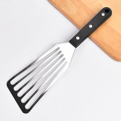 Лопатка для жарки рыбы, лопатка для блинов, кулинарная лопатка из нержавеющей стали с нескользящей ручкой, эргономичный скребок для барбекю, лопатка для стейка, кухонный инструмент