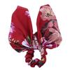 Silky Satin Hair Bows Women Knotted Hair Ties Elastic Bands Satin Hair Ribbon Scrunchy Red Ponytail Holder for Girls Oversized
