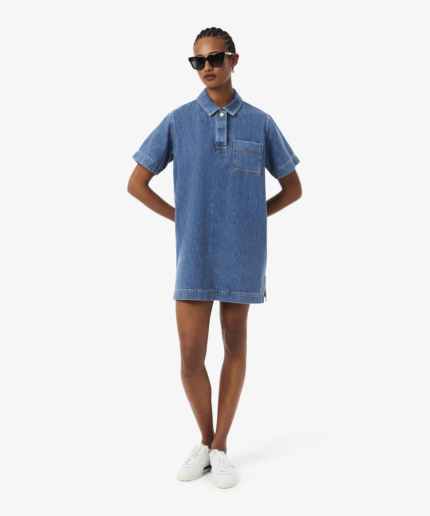 Lacoste Women'S Denim Polo Dress Ef0192-56G 36L