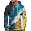 Men's Loose Printed Hooded Sweatshirt Men's Casual Fashion Sports Sweatshirt