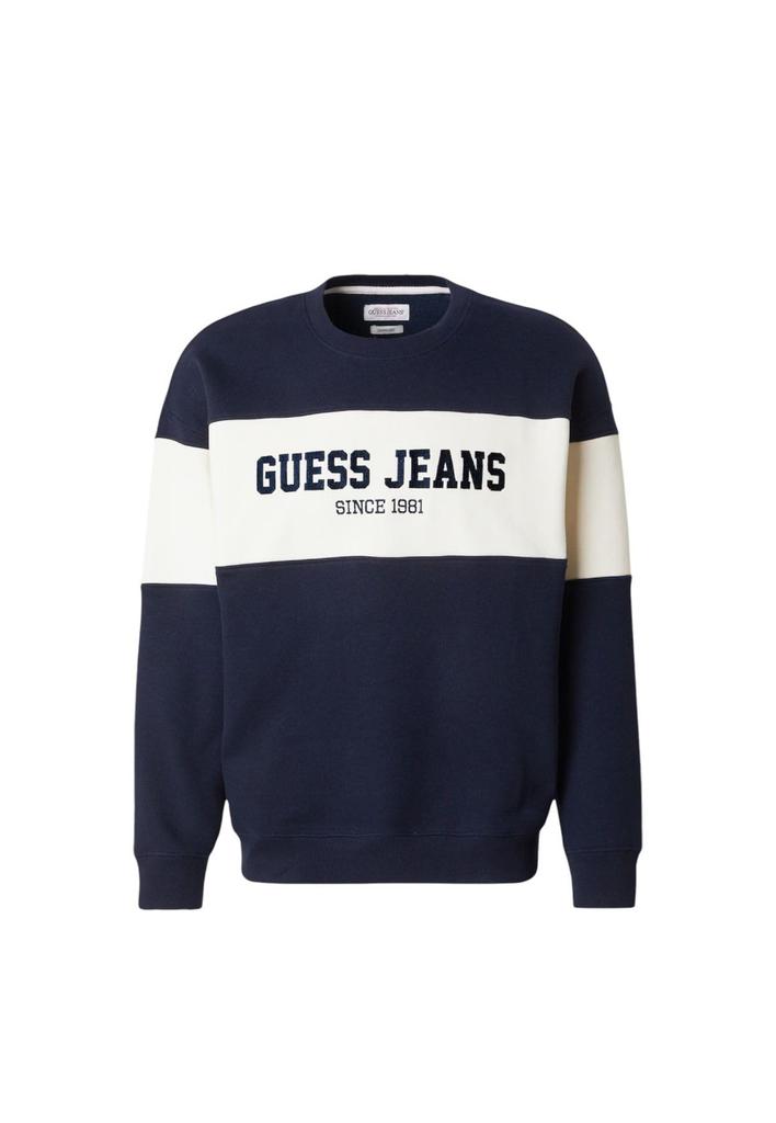 GUESS JEANS CN OS СВИТЕР С ГОРИЗОНТАЛЬНОЙ ПОЛОСКОЙ