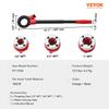 VEVOR Ratchet Pipe Threader Kit, 1/2" NPT, 3/4" NPT, 1" NPT Manual Ratcheting Pipe Threader