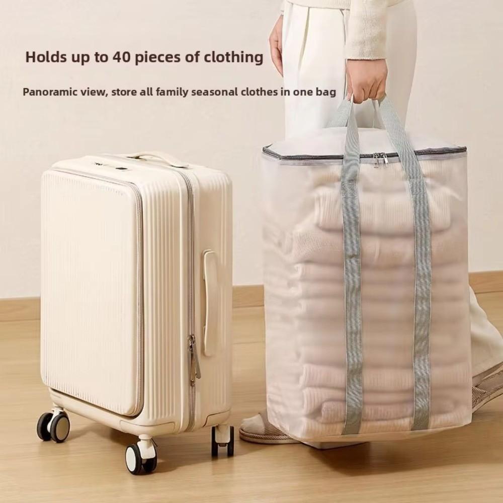 Waterproof Blanket Storage Bag Transparent Moving Storage Bag Clothing Storage Bag Household