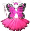 Princess Butterfly Wings Sets 2-8year Fairy Costume Set Cute Children Costume Props  Girls