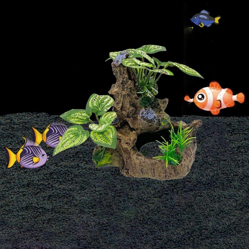 Decorative Aquarium Artificial Plants Simulation Underwater Grass Sunken Wood  Landscaping