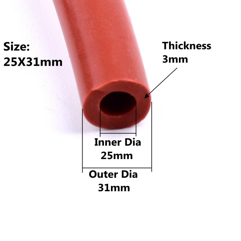 1M Red ID 12/14/15/16/19/20/25/28/30/32/38 mm Auto Car Vacuum Silicone Hose Racing Line Pipe Tube Car-styling