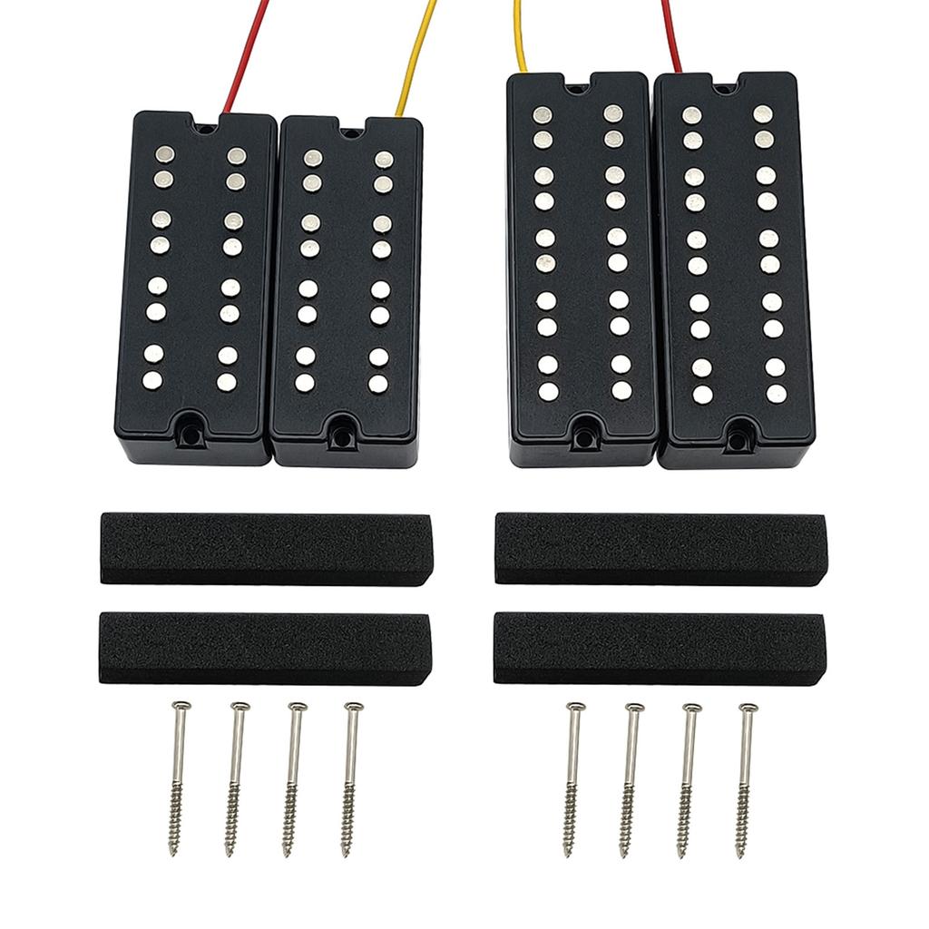 4 струны бас-гитара звукосниматель двойной катушки бас звукосниматель керамический магнит для бас-гитары запасная часть