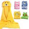 Зимнее теплое фланелевое одеяло для малышей, банное полотенце, ветрозащитный плащ с капюшоном, пальто