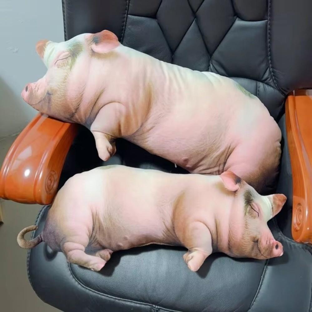 Simulation Pig Plush Toy Lifelike Stuffed Pig Toy Kawaii Pig Plush Doll Close Friends