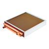 Water to Air Heat Exchanger, 457 x 457 mm Finned Tube HVAC Heat Exchanger Coil with Copper Tubes & Aluminum Fins, 120K BTU Output for Outdoor Wood