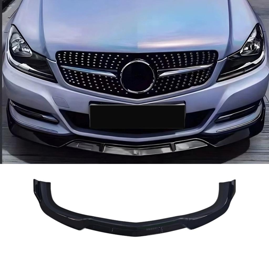 For Mercedes Benz C class W204 2011-2014 Deflector Facelift Front Splitter Bumper Lip Chin Protector Tuning Accessories Body Kit