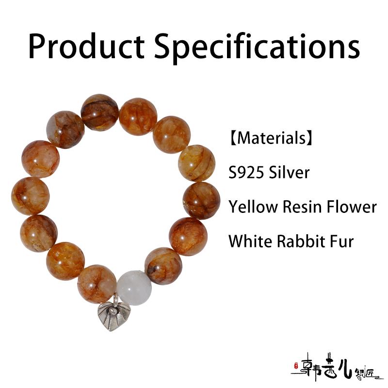 Bohemian Golden Healer Quartz Bracelet with White Crystal & Silver Leaf Charm Stretchable Energy Stone Bracelet for Women