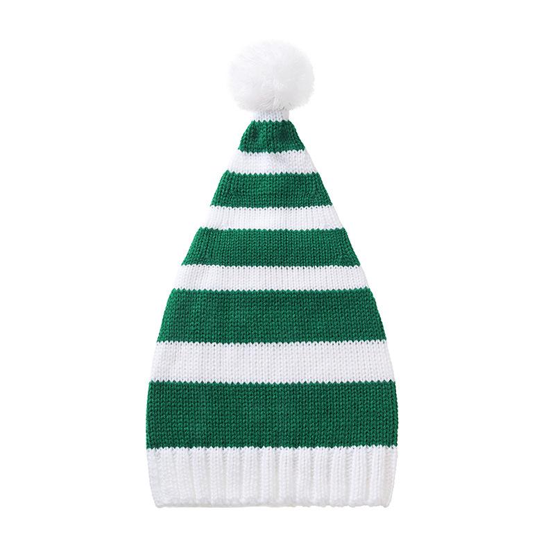 Red White Beanie Classic Skullies Beanie Holiday Decoration Hat  Christmas Knitted Hat For Christmas Party Costume Men