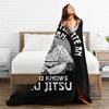 Одеяло Джиу-джитсу Обезьяна BJJ Плюшевое Винтажное Теплое Плед для Покрывала Декора