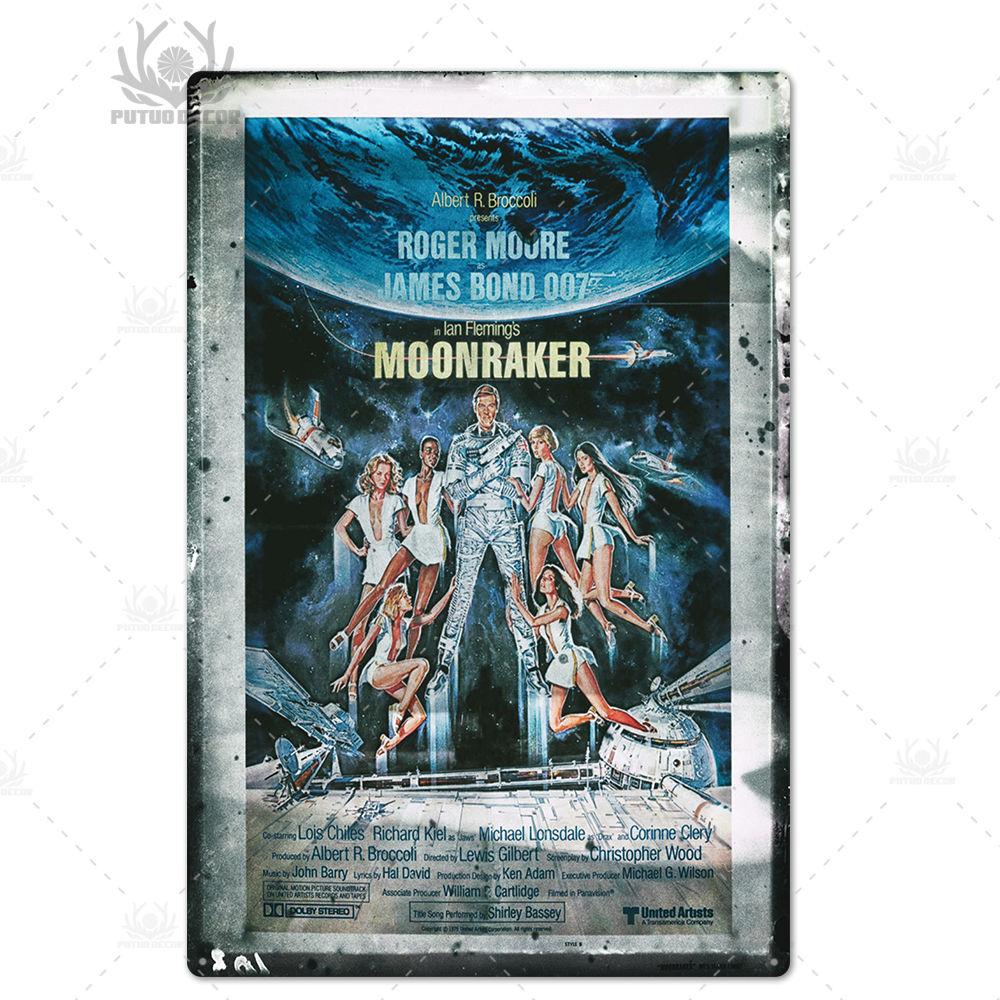 Putuo Декор 007 фильм металлический постер ретро классический фильм металлическая жестяная вывеска металлическая винтажная Настенный декор для бара, паба, клуба, мужская пещера