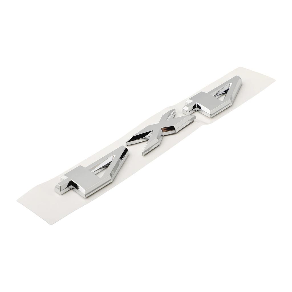 15 2.8CM 4X4 Car emblem Set Side Silver Truck Sticker Trunk ABS Decorative Exterior Fender Nameplate Rear Badge