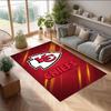 Kansas City Chiefs Crystal Velvet Carpet Soft Anti?Slip Floor Mat Comfortable Home Living Room Bedroom Decor Rug