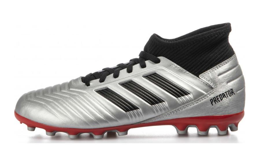 Adidas PREDATOR 19.3 Abrasion Resistant Low top Kids' Soccer Shoes Silver Black Kids' G25798
