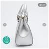 WEGO Мини Мини Сумка-Бостон Сумка через плечо Серебристая